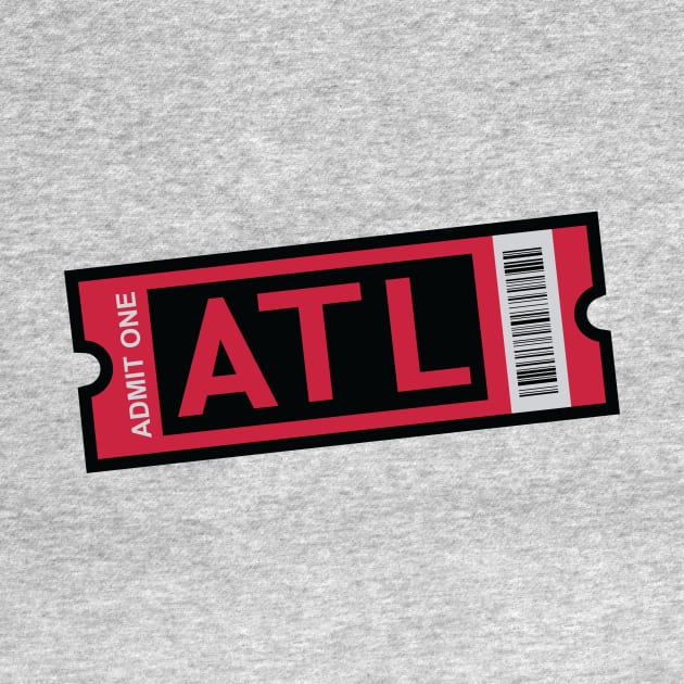 ATL Football Ticket by CasualGraphic